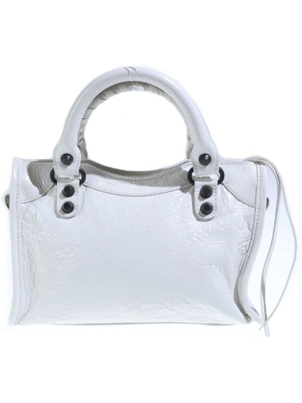 Balenciaga le City Nano Leather 2-Way Bag White - Picture 2 of 6